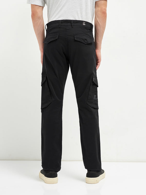 Black Casual Cargo Trouser