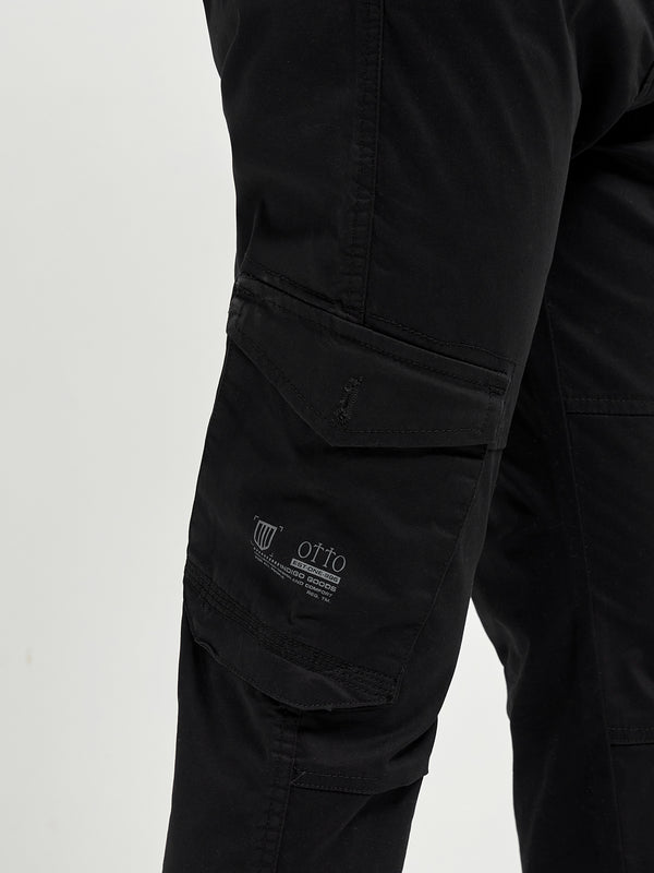 Black Casual Cargo Trouser
