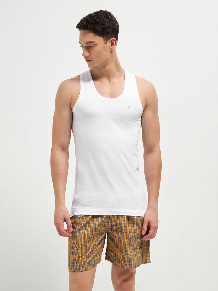 Men Vest Breezo White