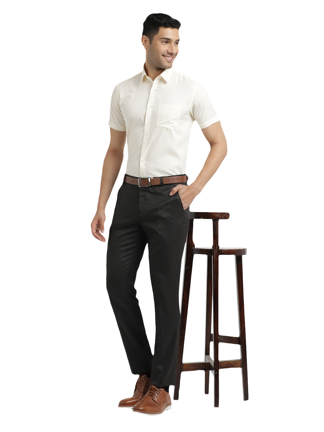 cotton formal trousers