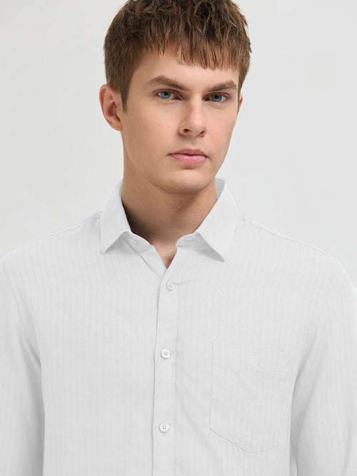 Royal White Solid Casual Shirt