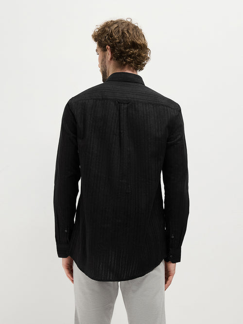 Black Stripes Casual Shirt