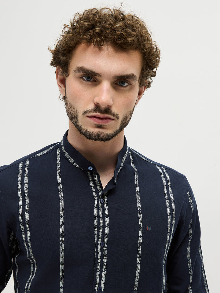 striped casual shirts