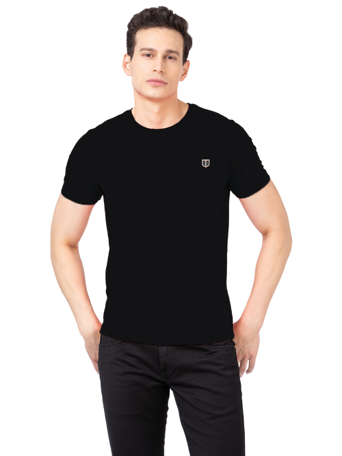 MOTTO T-Shirt Crew Neck -Black