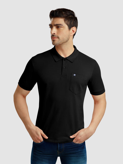 POLO T-SHIRTS BLACK