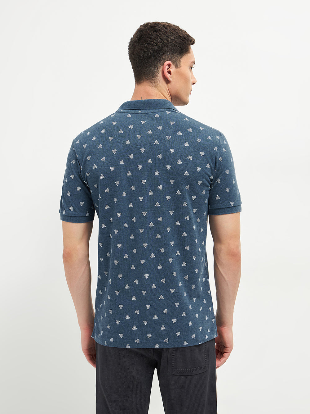 printed polo t shirt