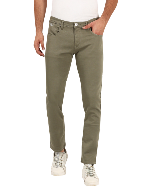 J06 Slim-fit, soft-dyed, bull-denim jeans | EMPORIO ARMANI Man