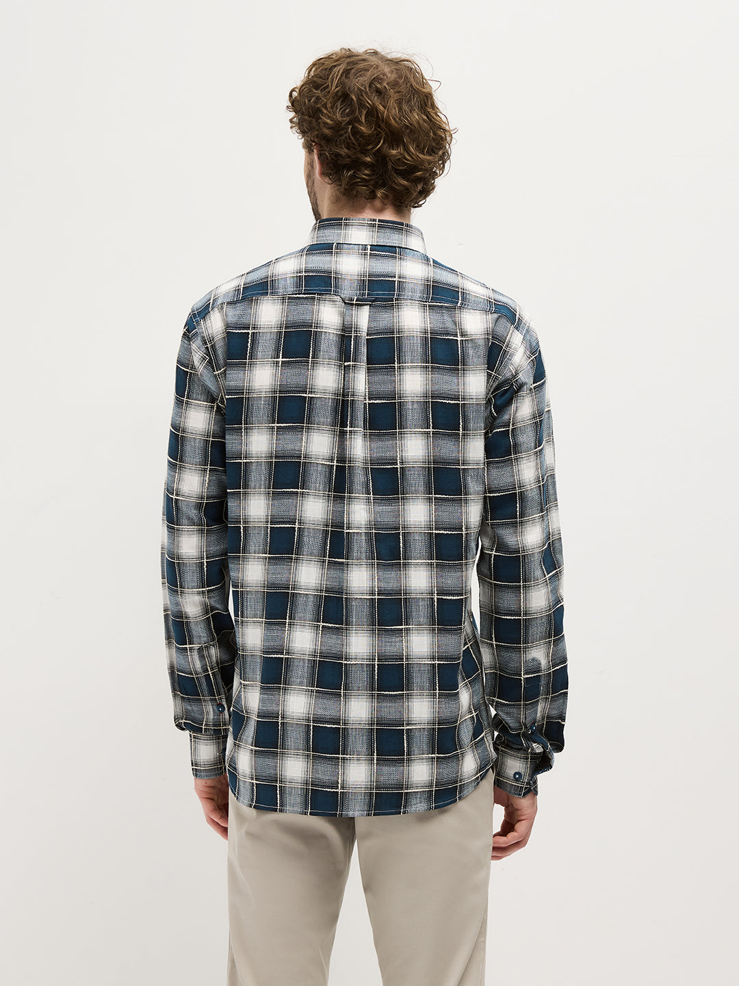 mens casual check shirts