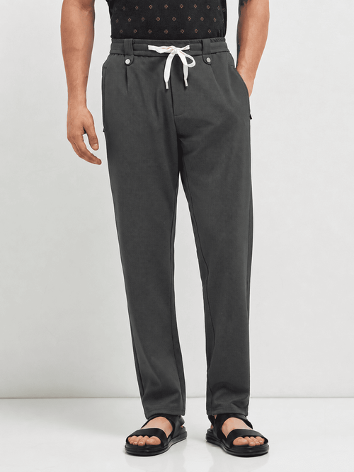 Dark Grey Casual Traveler Trouser