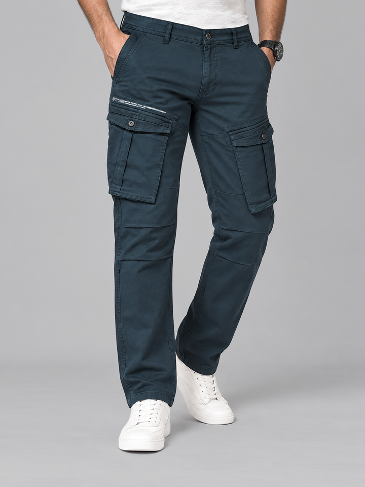Meadow Green Casual Cargo Trousers