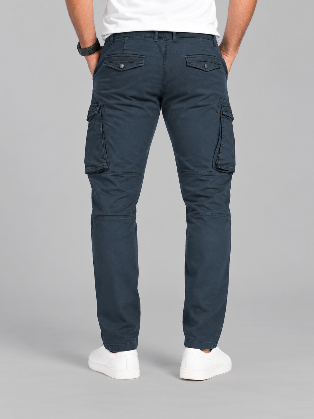 Meadow Green Casual Cargo Trousers