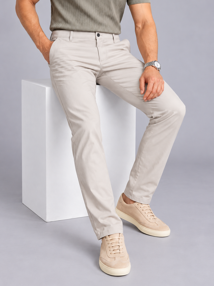 Stone Pista Solid Casual Trousers