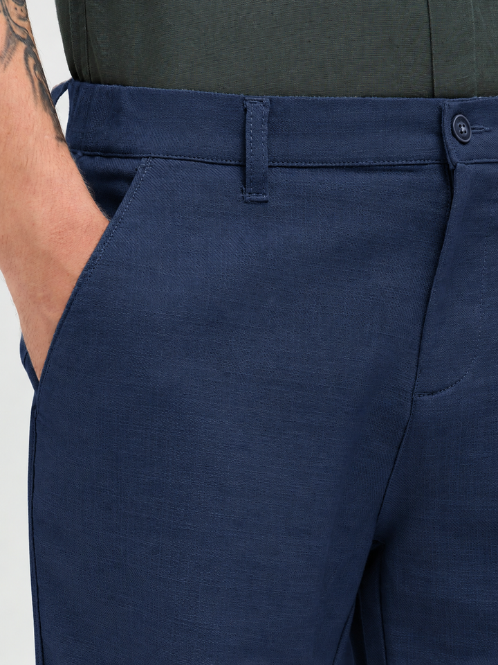 Marine Navy Casual Cargo Trousers