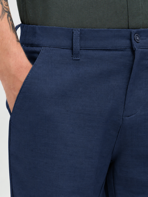 Marine Navy Casual Cargo Trousers
