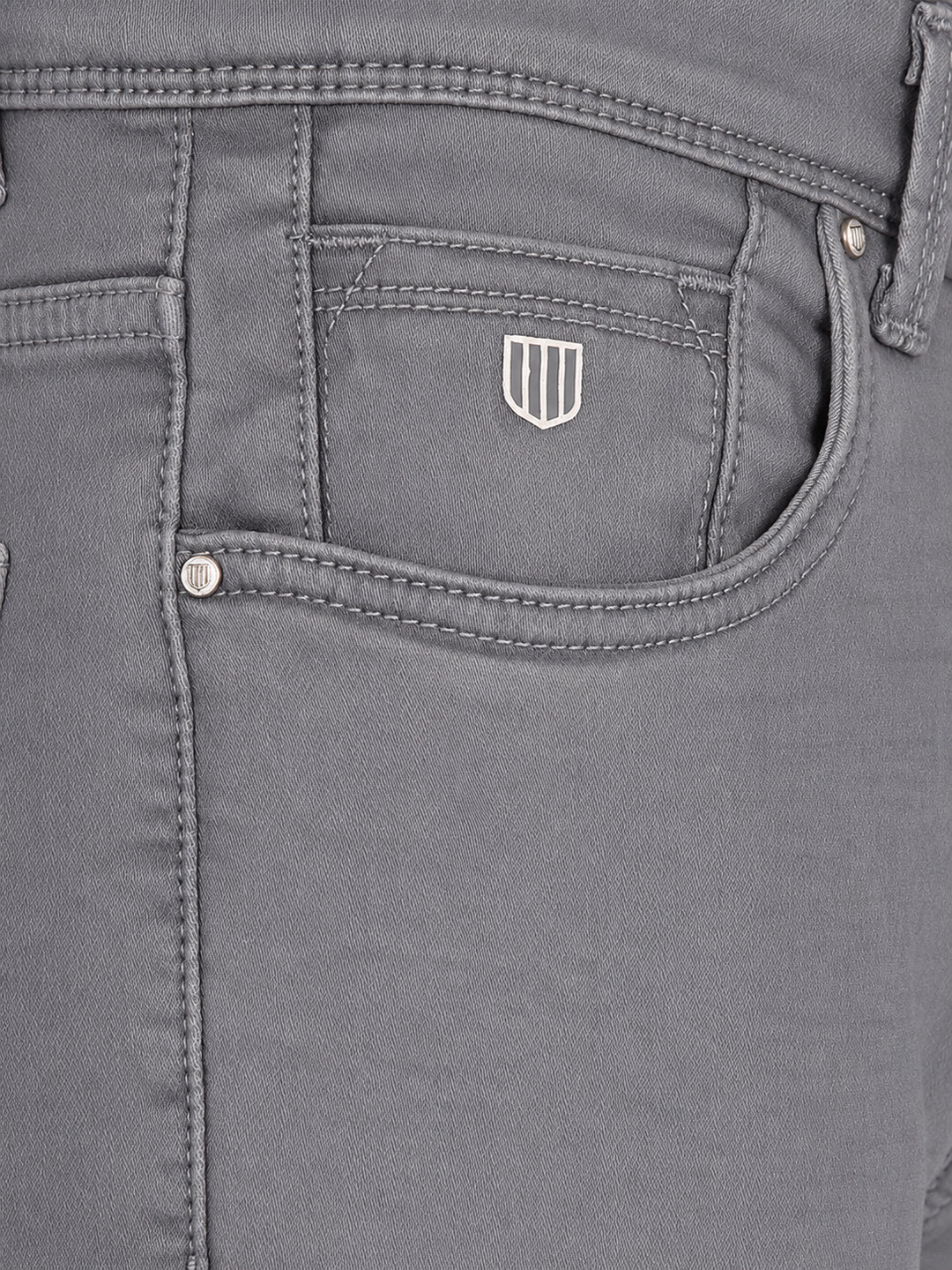 Mouse Denim Solid Casual Trousers