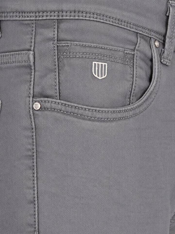 Mouse Denim Solid Casual Trousers