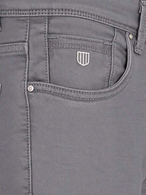 Mouse Denim Solid Casual Trousers