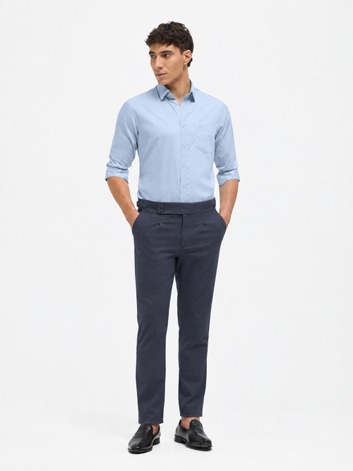 Light Blue Solid Formal Shirt