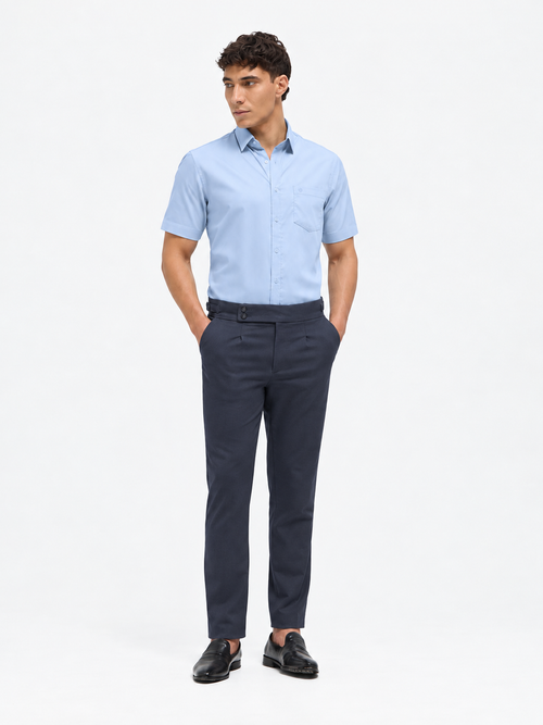 Light Blue Solid Formal Shirt