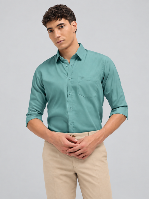 Light Mint Solid Formal Shirt