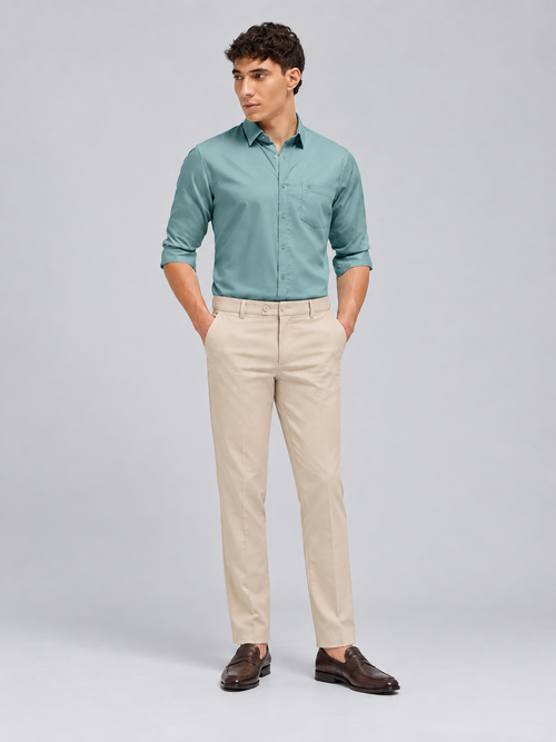 Light Mint Solid Formal Shirt