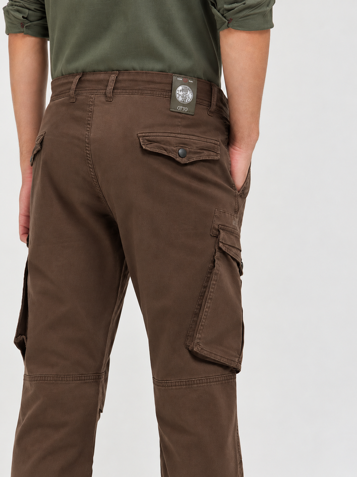 Muted Brown Casual Cargo Trouser