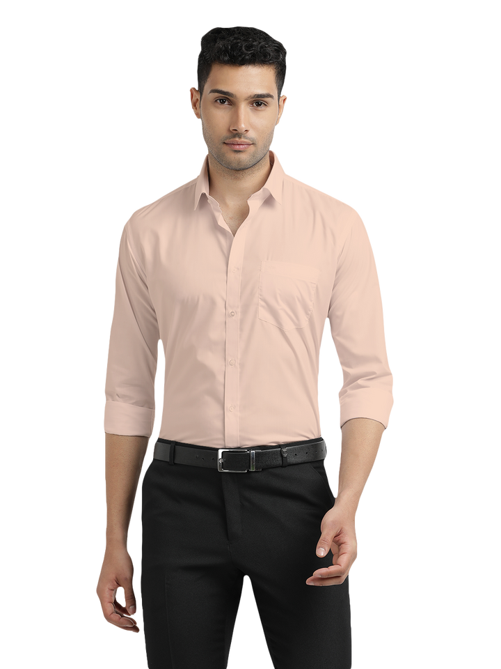 Sand Formal Solid Shirt