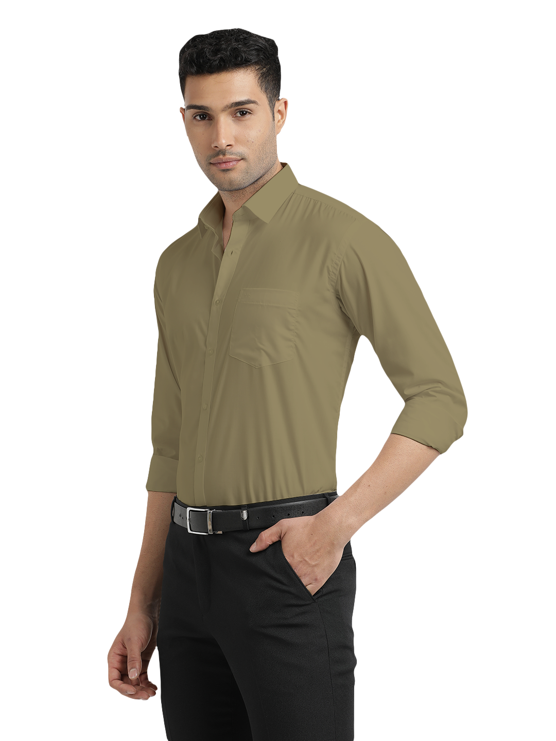 Sage Green Formal Solid Shirt