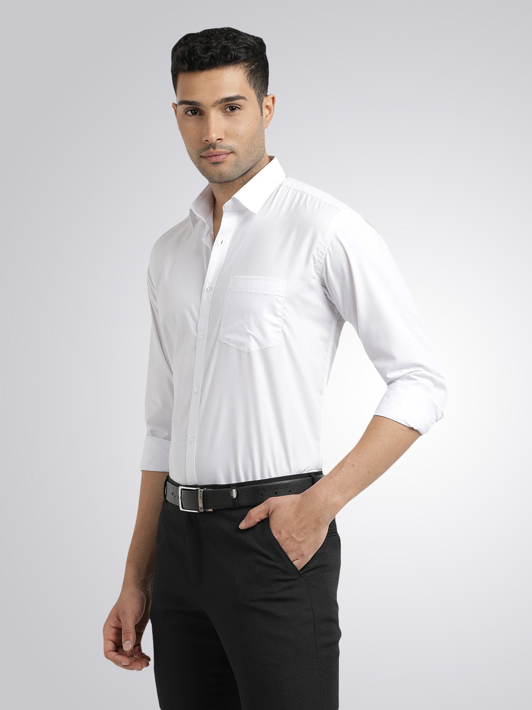 Ivory Solid Formal Shirt