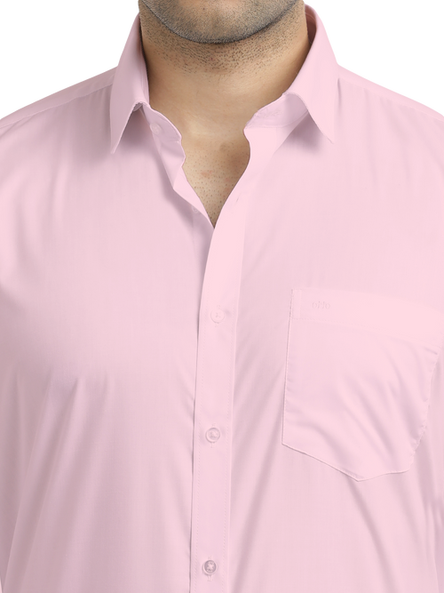 Light Pink Solid Formal Shirt
