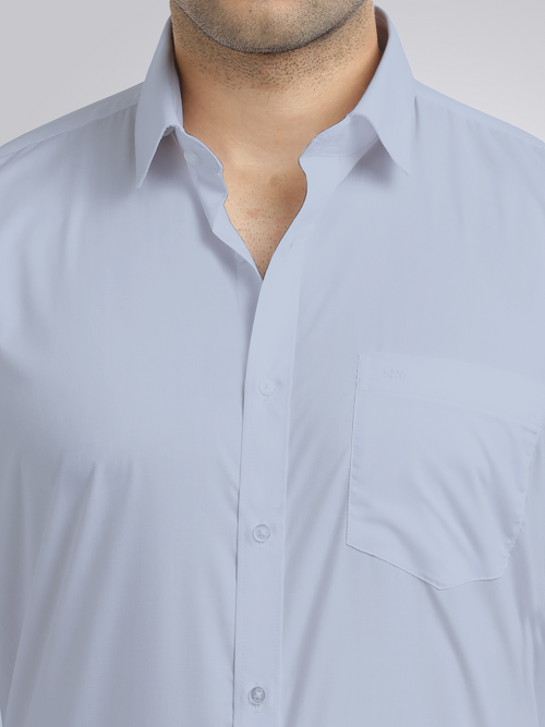 Light Blue Solid Formal Shirt