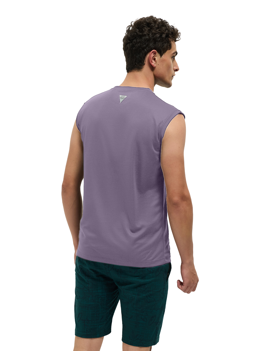 OTTO Essentials Men’s Sleeveless Gym  Premium Cotton Blend Muscle Fit Orchid Mist Flexo Tank Top