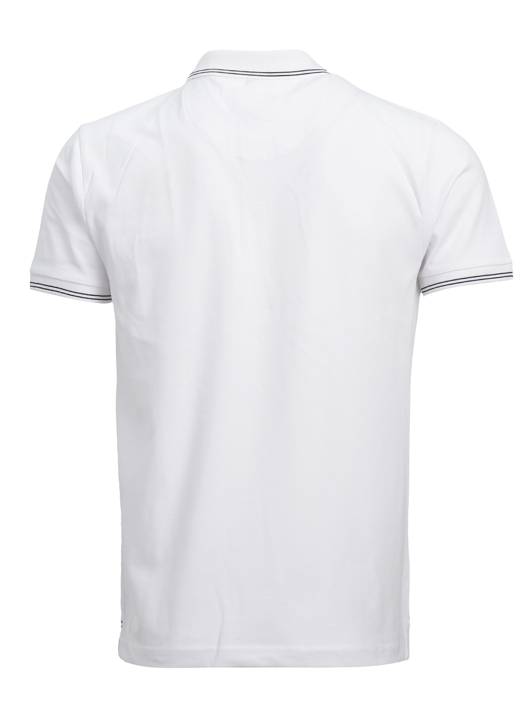 White Polo Collar T Shirt GOSQP34197_WHITE