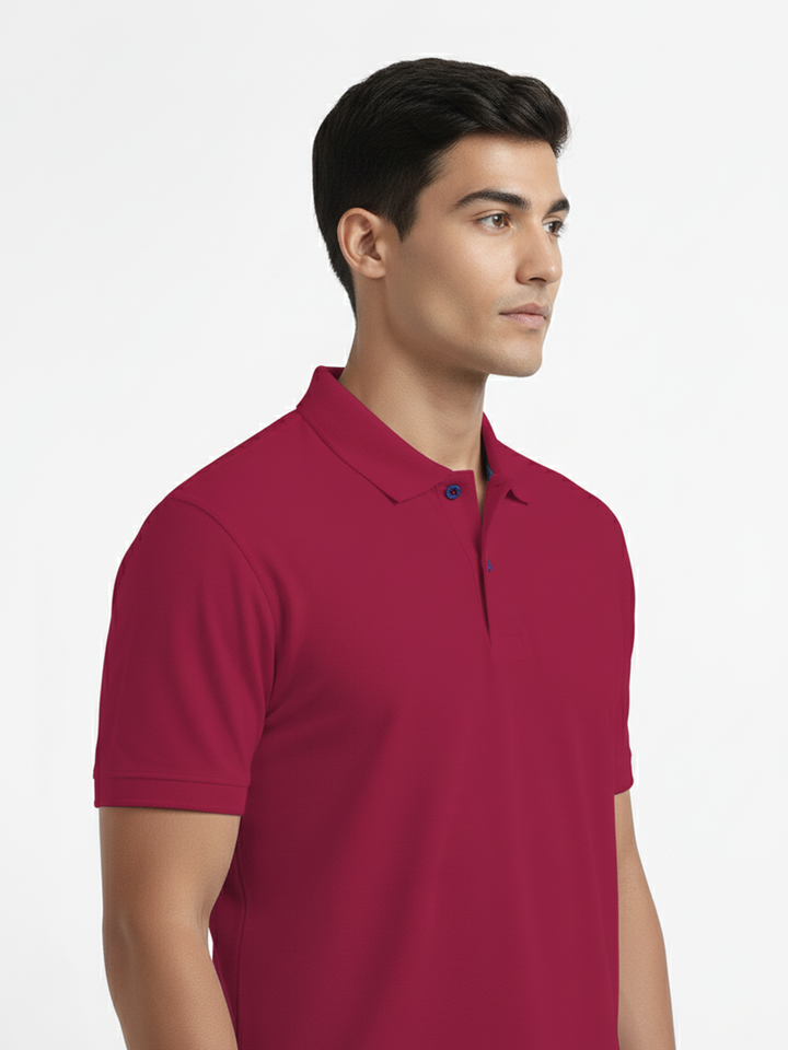 Magenta Pola T shirt