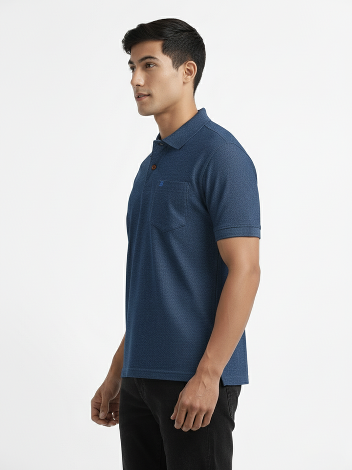 Denim Polo T shirt