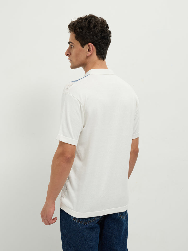 Blue Stripes Polo T Shirt