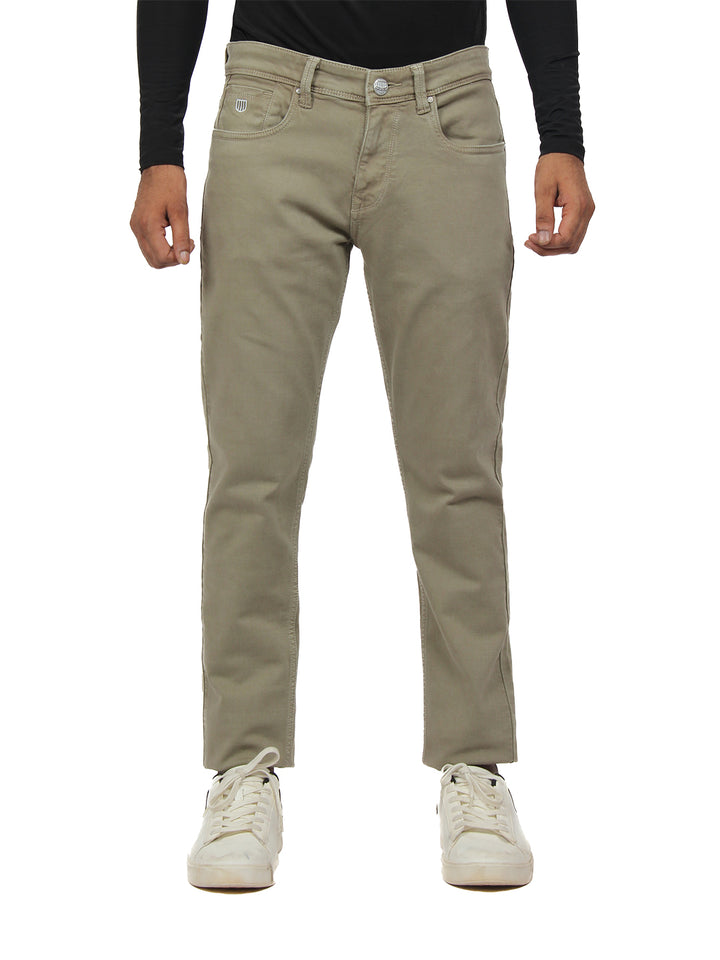 Pista Denim Cotton Stretch Solid Trousers