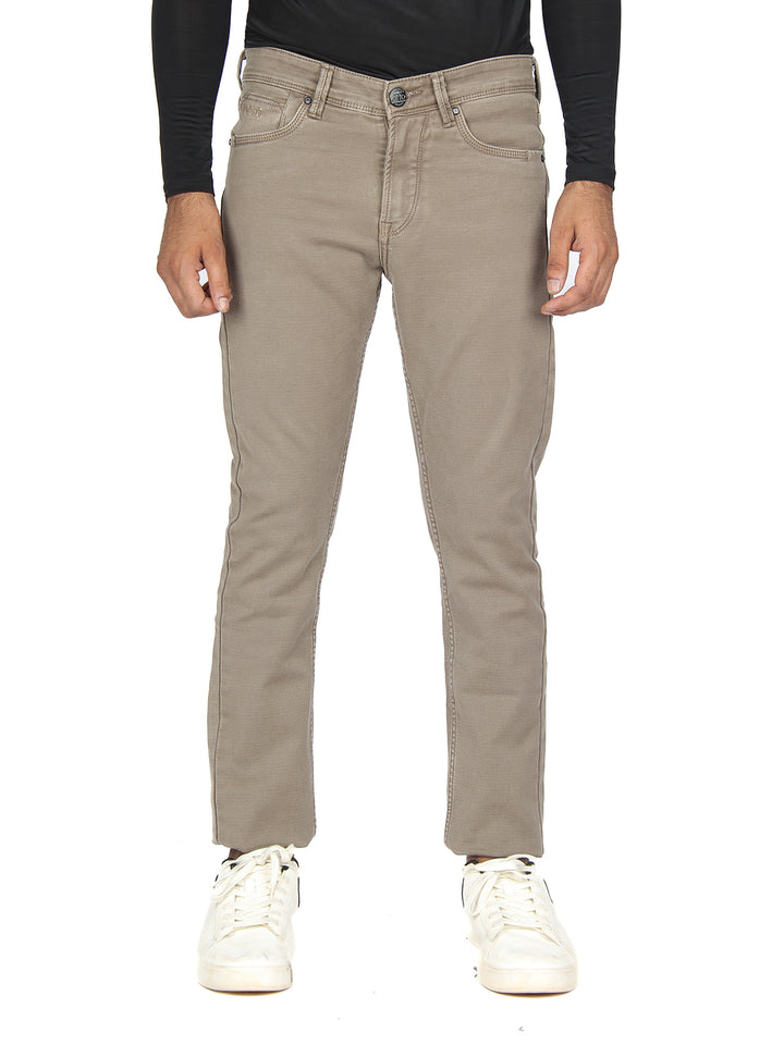 Mouse Denim Cotton Stretch Solid Trousers
