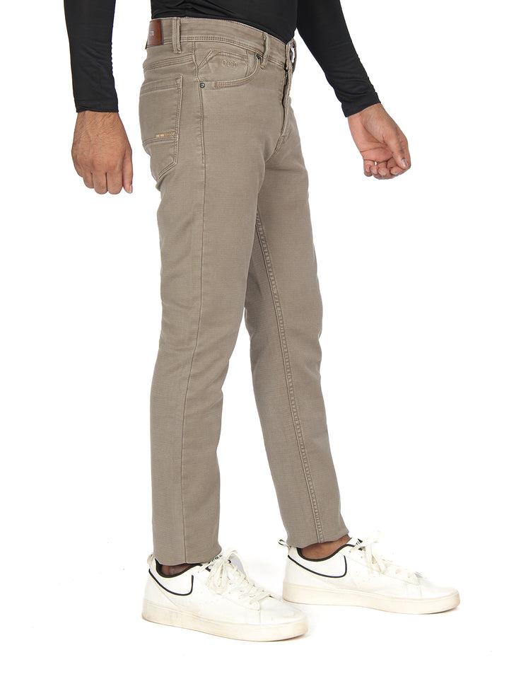 Mouse Denim Cotton Stretch Solid Trousers