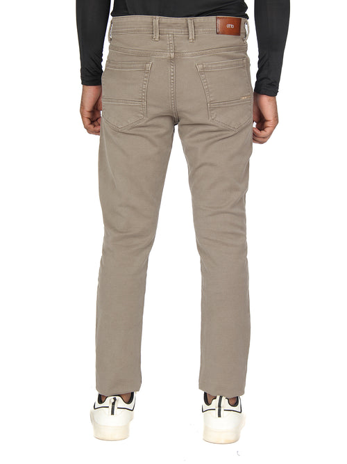 Mouse Denim Cotton Stretch Solid Trousers