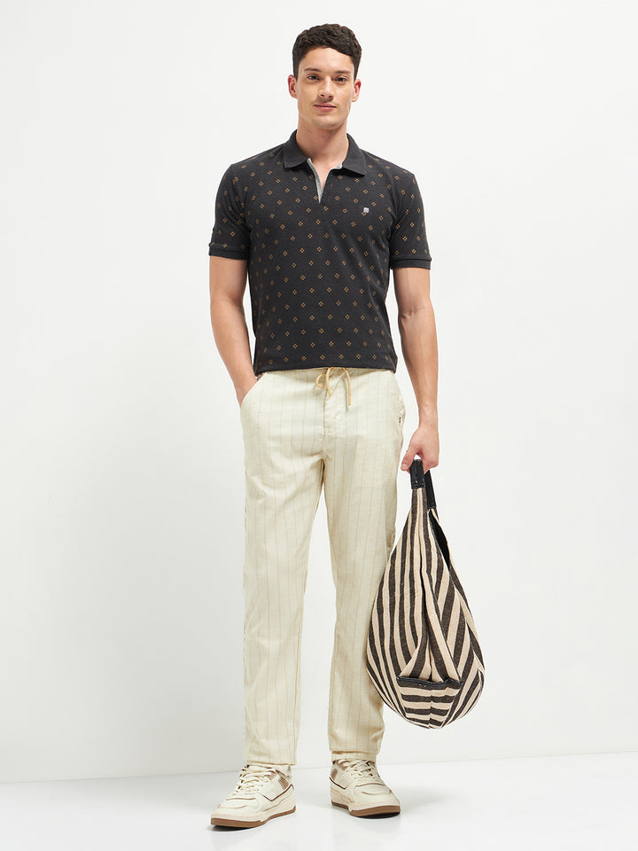 Cream Casual Traveler Trousers