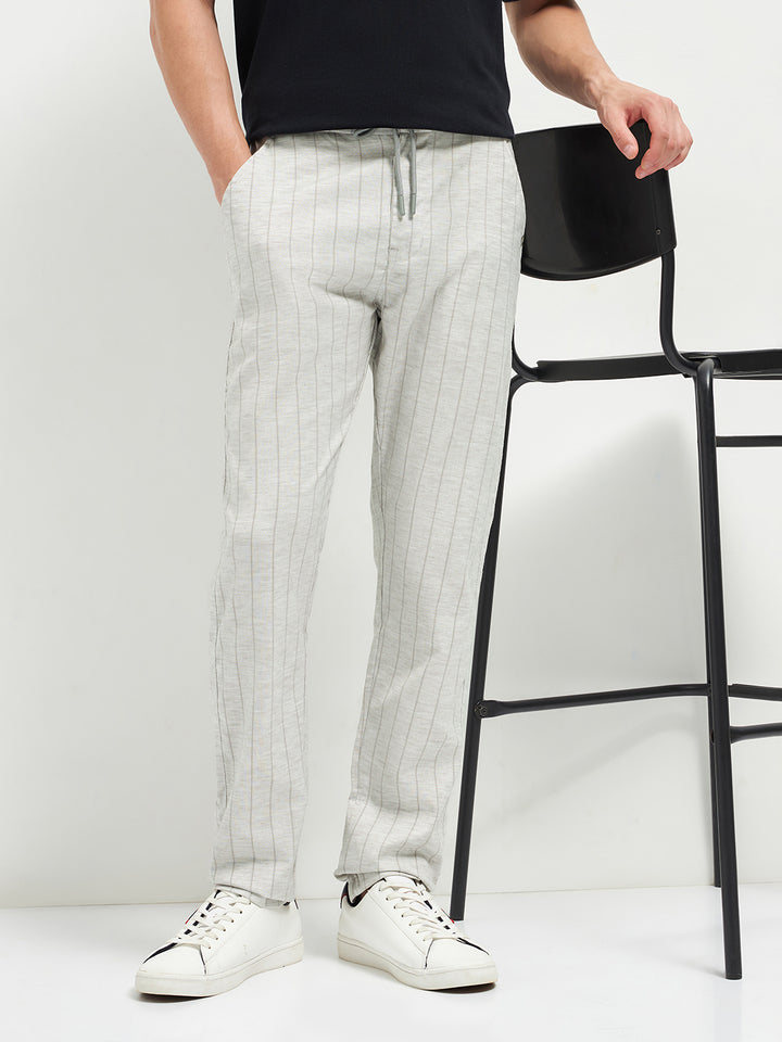 Grey Casual Traveler Trousers