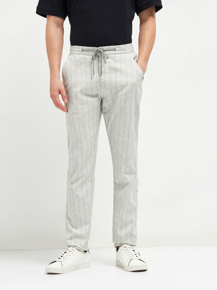 Grey Casual Traveler Trousers