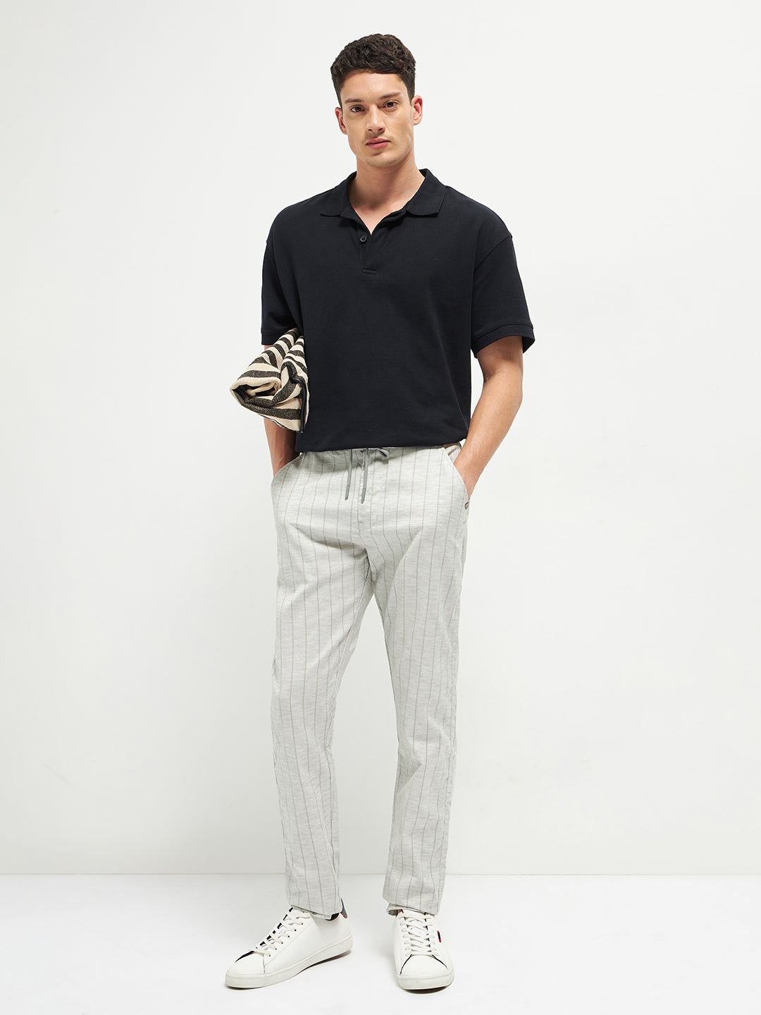 Grey Casual Traveler Trousers
