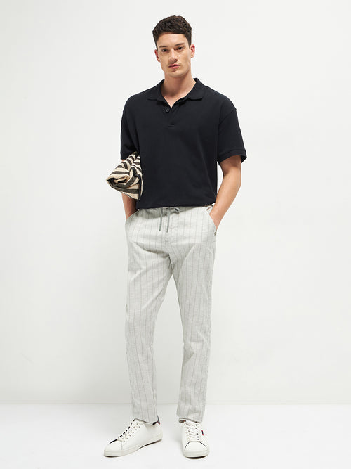 Grey Casual Traveler Trousers