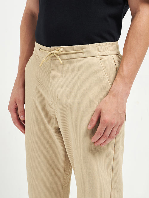 Beige Casual Traveler Trouser