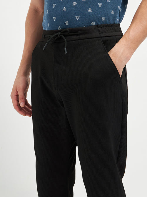 Black Casual Traveler Trouser
