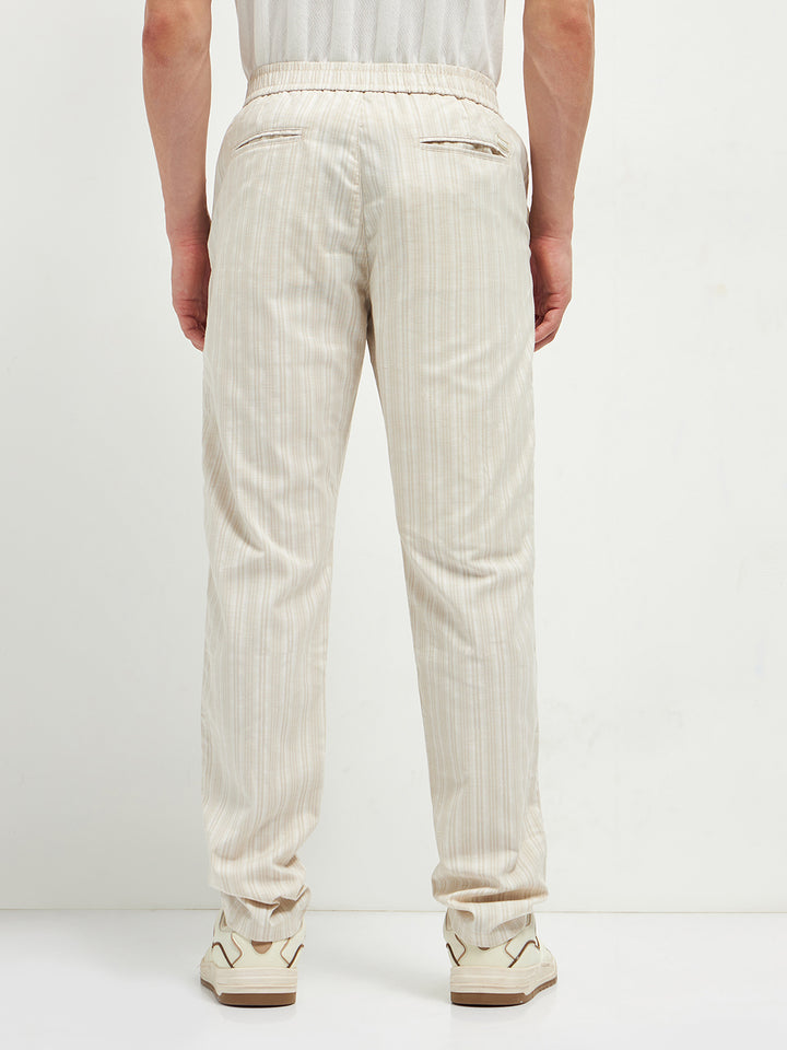 Beige Casual Traveler Trousers
