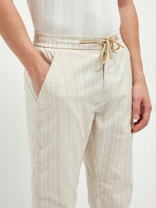 Beige Casual Traveler Trousers