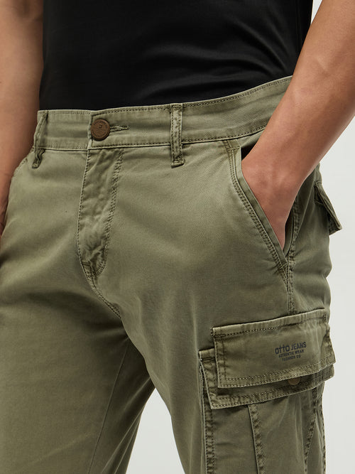 Khaki Casual Cargo Trouser